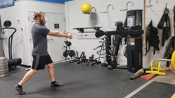 Split Stance Single Arm Cable Row with Rotation