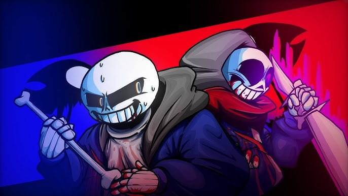 Cross!Sans (XTale) vs Geno!Sans (AfterTale) (Animation) 