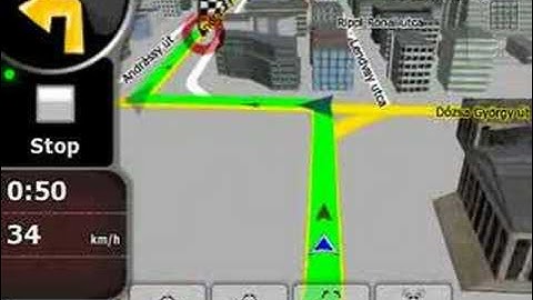 iGO My way 8 simulation, Budapest, 3D navigation