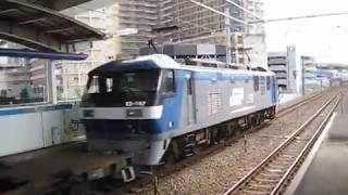 2019 06　名古屋臨海高速鉄道・あおなみ線　ささしまライブ駅　EF210 147　JR・関西本線　名古屋車両区・キハ25系