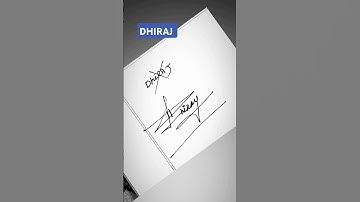 DHIRAJ , naam signature style new 🥵 #signature #digitalsignature #writingrasu #shortsfeed #shorts