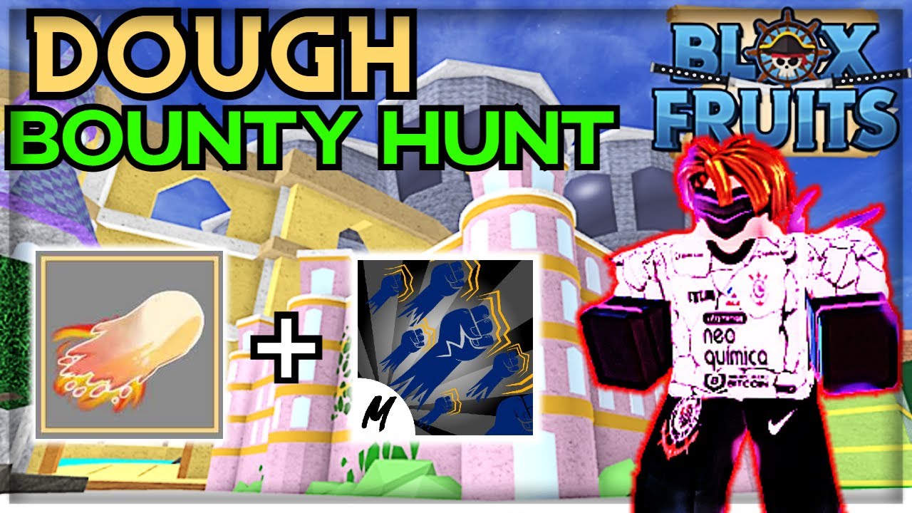 CAÇANDO BOUNTY DE DOUGH COM COMBO INFINITO - BLOX FRUITS 