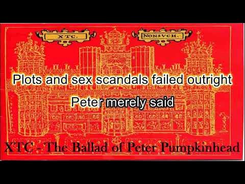 XTC The Ballad of Peter Pumpkinhead Karaoke YouTube