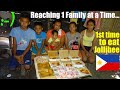 Reaching 1 Filipino Family at a Time. Jollibee and Shopping Treat Out for this Poor Family. Pinas