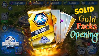 INSANE SOLID GOLD PACK OPENING! | Jurassic World: The Game Legendary Unlocks!