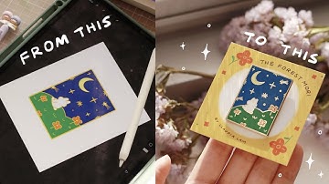 TURNING MY ART INTO AN ENAMEL PIN ☆彡 ft. GS-JJ