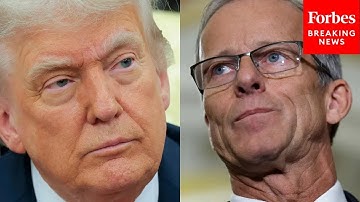 Trump Asked Point Blank If He Agrees With John Thune