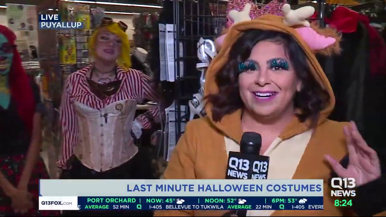 Last minute Halloween costumes Ellen Taylor Q13 Live 2018 YouTube