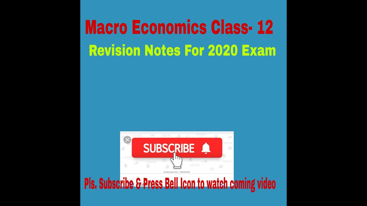 Macro Economics Class 12 Exam Notes YouTube