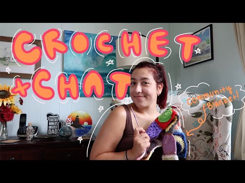 crochet and chat with me!! new projects, college, and the community blanket