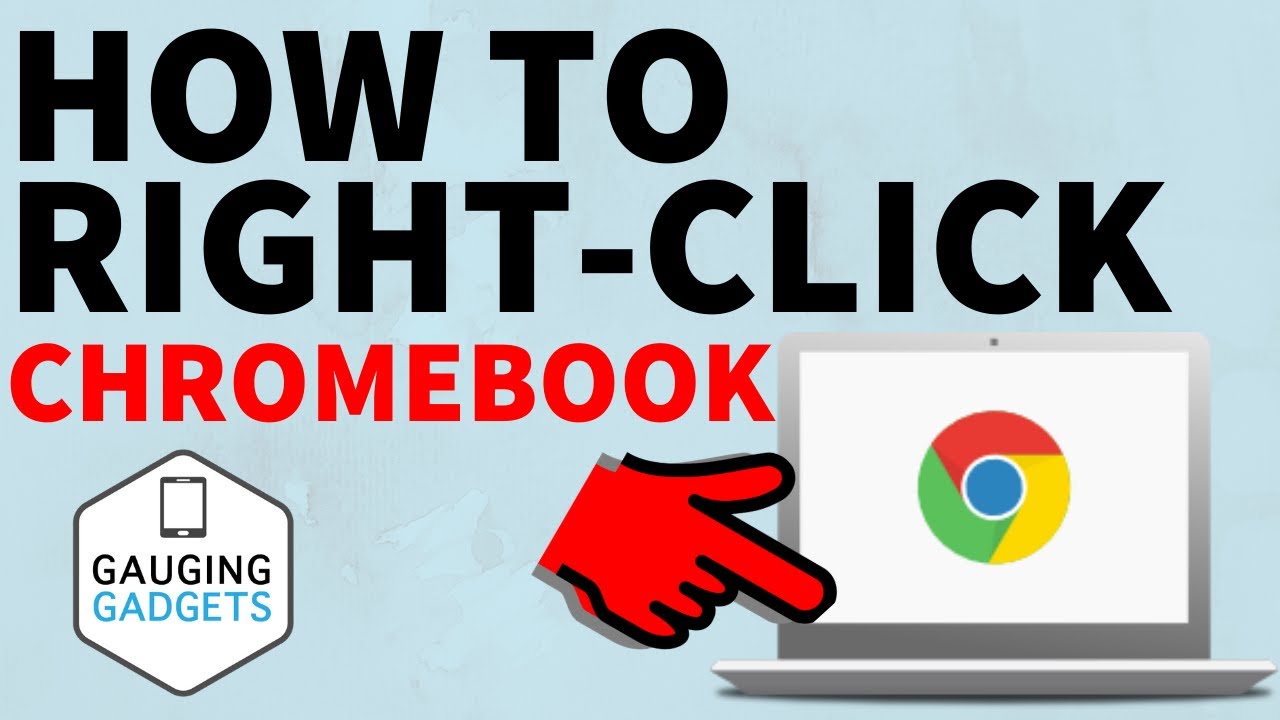 How to Right Click on Chromebook - EASY 