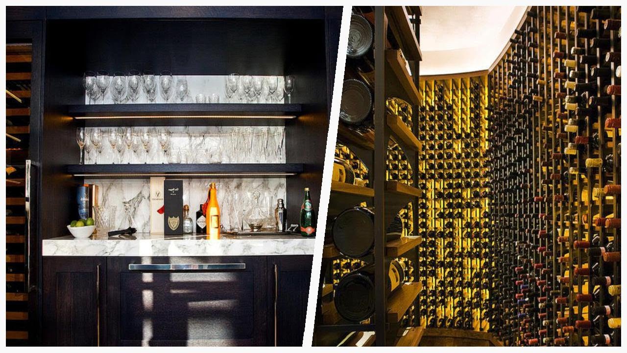 75 Medium Tone Wood Floor And Laminate Floor Wine Cellar Design Ideas You'll Love 🔴