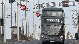 *Decent Enough *| Blackpool Transport| ADL Enviro400 City|434 SN17 MHM|Service 1 To North Station| *Decent Enough *| Blackpool Transport| ADL Enviro400 City|434 SN17 MHM|Service 1 To North Station|