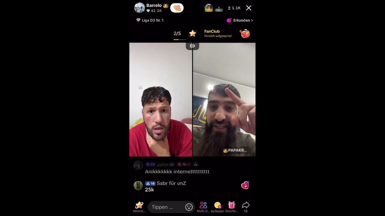 🚫 Barello BIG FITNA SHOW 🤯😂 #tiktok #live #barello #yasser #papakralle