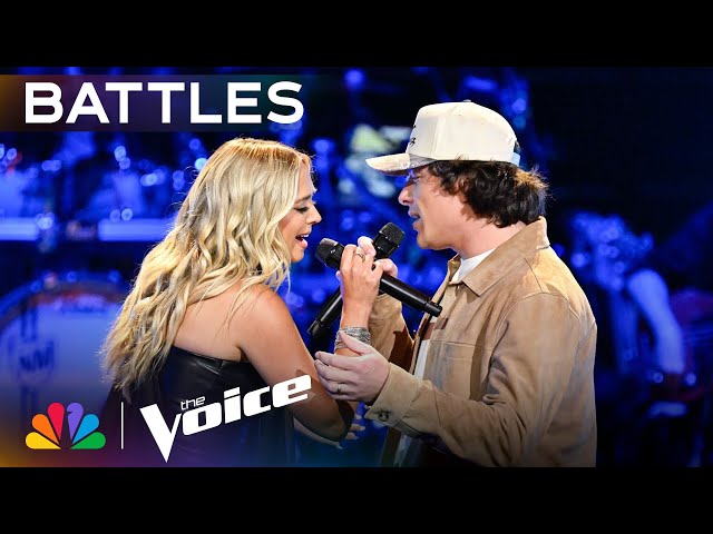 Leyton Robinson & Manny Costello's Magic "Think I'm in Love With You" Duet  | The Voice Battles | NBC