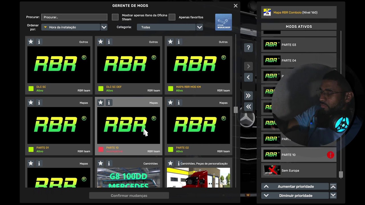 Gameplays Mapa RBR ETS2 XFX 580 8GB #44 Novo versão 1.58