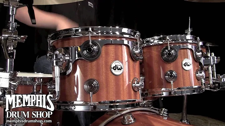 DW Collector's Series Maple/Mahogany Drum Set 22/8/10/12/14/16/14 - Natural Lacquer Custom
