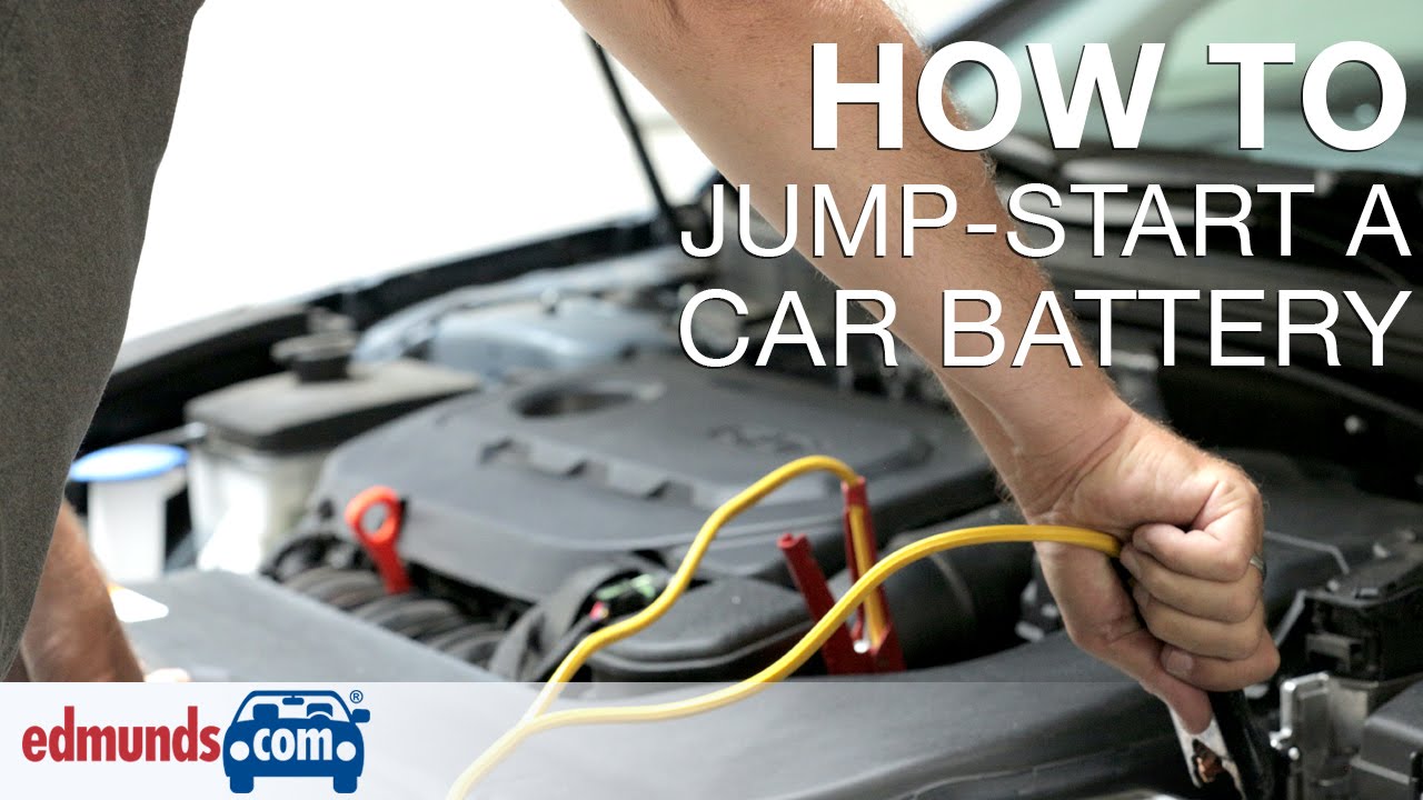How to Jump-Start a Car Battery - YouTube