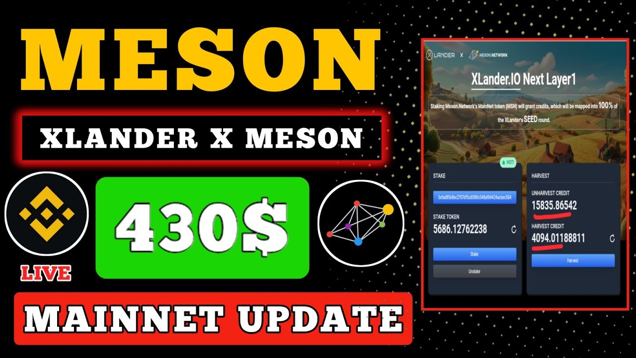 430$ Meson Network Listing Update 💸🤑 Meson Testnet Stake xlander💲Meson Airdrop Claim Update 💸