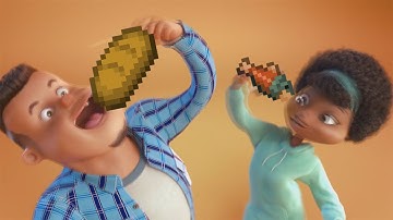 grubhub ad but replaced with minecraft sounds