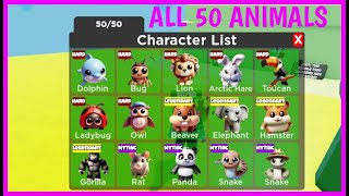 FIND THE ANIMALS How to get ALL 50 ANIMALS Roblox