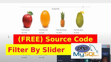 Product Price Filter using range - PHP/MYSQL -AJAX