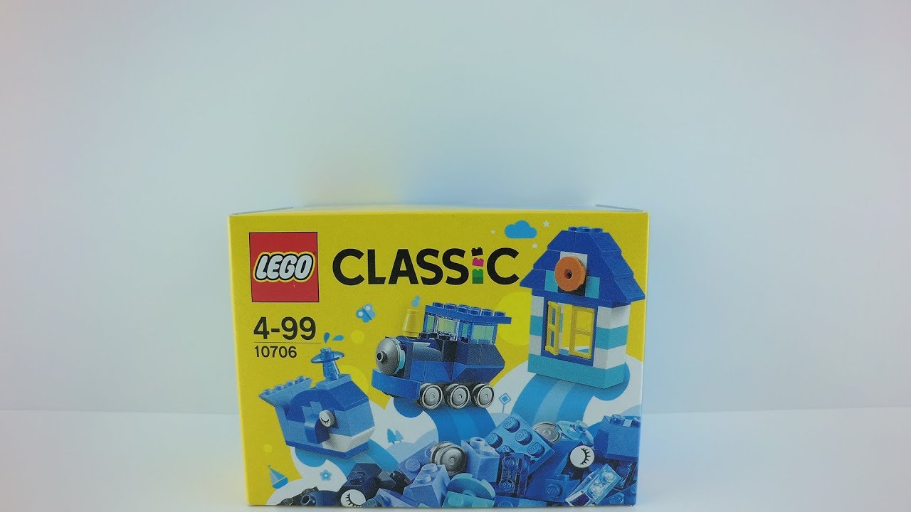 10706 LEGO® Classic Set Blue Creativity Box Unboxing 4k by Brickmanuals ...