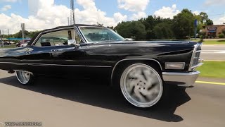 WhipAddict: 1968 Cadillac Sedan Deville Tuckin 26s, Black/White Custom Interior, Trunk, Hump Roof