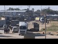 Aid trucks seen entering Gaza through Rafah crossing