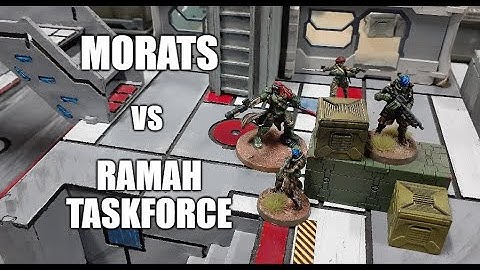 Infinity Battle Report - Morat Aggression Force vs Ramah Taskforce (Supplies)