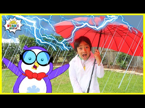 Ryan Learns about the Water Cycle | Educational Video for kids