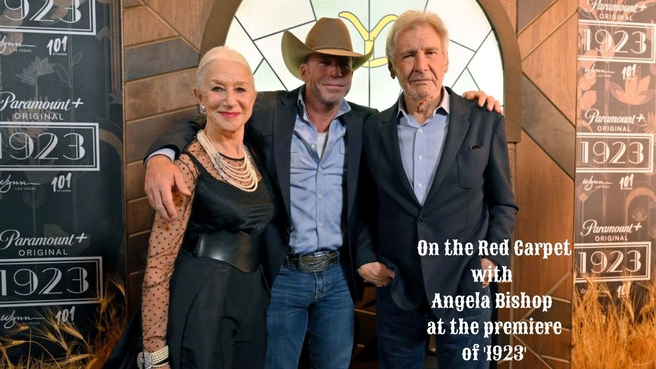 Dame Helen Mirren and Harrison Ford on the red carpet for the premiere of '1923'