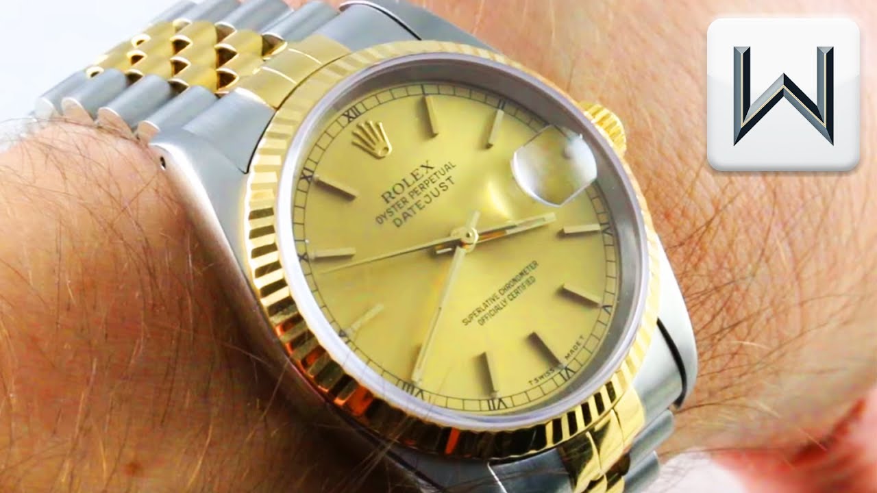 rolex just date gold