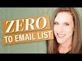 How to Start an Email List From Scratch (and for FREE)
