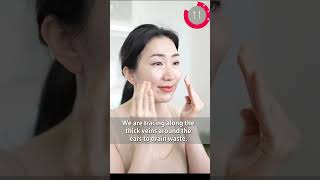 Oil massage that drains the veins and relieves facial sagging