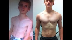 1 year Teen Transformation, 15-16 years old (skinny to MUSCULAR)