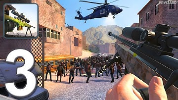 Sniper Zombies - Gameplay Walkthrough Part 3 - Zombie Sniper Gun Shooting Game (iOS, Android)