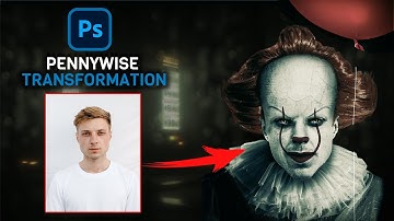 Pennywise Clown Transformation - Photoshop (SpeedArt)