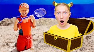 Никита нашел КЛАД на пляже Никита нашел КЛАД на пляже