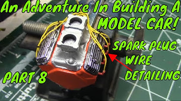 How to Add Spark Plug Engine Detail For an Old Model Car Kit  (AIBMC Part 8)