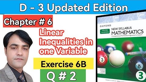 Exercise 6B Question 2 II Oxford New Syllabus Mathematics Book D3 Updated Edition #taleem