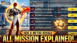 🤔KING OF FIGHTERS PRIZE PATH ALL MISSION EXPLAINED IN DETAIL | HOW TO COMPLETE METRO ROYALE MISSION. screenshot 3