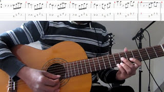 Video thumbnail of "How to Ilayanila (song, interludes) Lead Guitar - Tab, notation + Slow speed fretboard fingers"