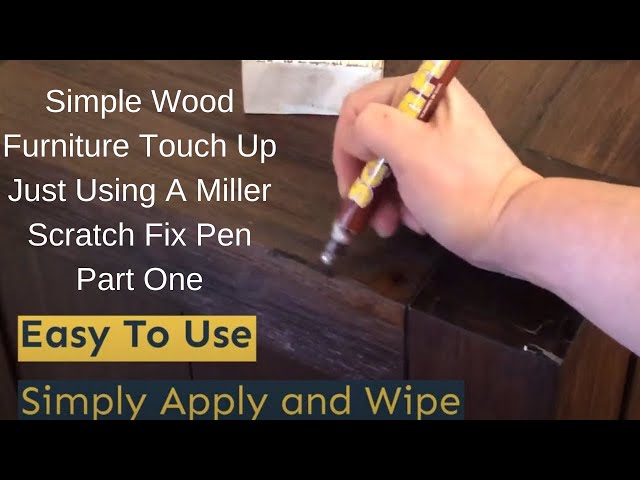 How to use furniture touch up markers & wax fillers - Upcycle