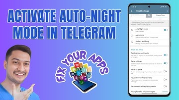 How to Activate the Auto-Night Mode in Telegram | Simplify Your Nighttime Chatting