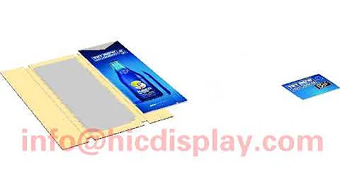 Flat Packing Cardboard Display HIC Display