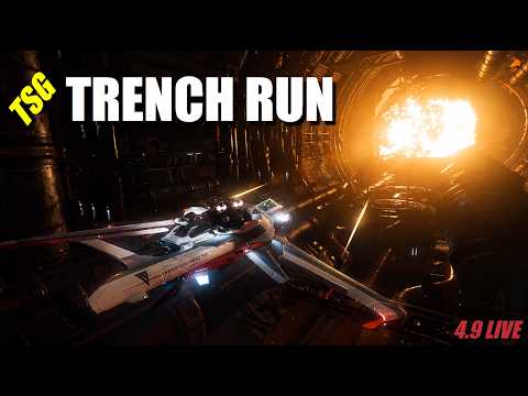 The TSG Trench Run in Star Citizen | Super Hornet Mk II Gameplay