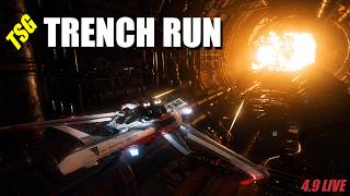 The TSG Trench Run in Star Citizen | Super Hornet Mk II Gameplay