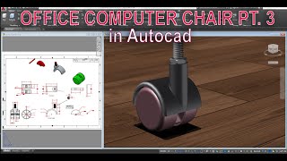 Caster Wheel Tutorial in Autocad | Office Chair Pt. 3 by AC 3DCad 1,771 views 11 months ago 17 minutes