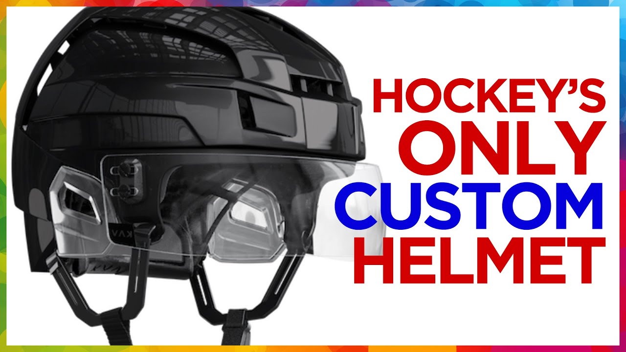 Hockey's first CUSTOM helmet, by KAV YouTube